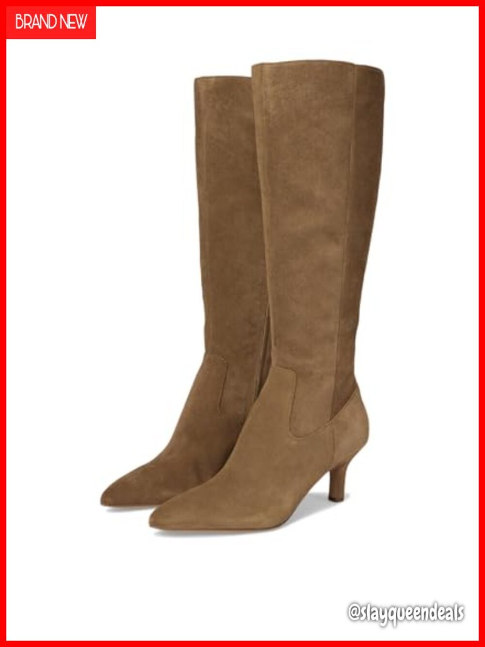 Dolce Vita Suede H2O Knee High Equestrian Boot Kitten Heel